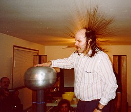 electrostatic generator hair