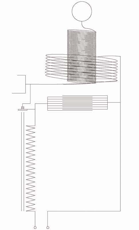 crude schematic of BD-10 tesla coil